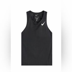 New NIKE Dri-Fit ADV Aeroswift Black Running Tank Singlet FN4231-010 Men’s Small